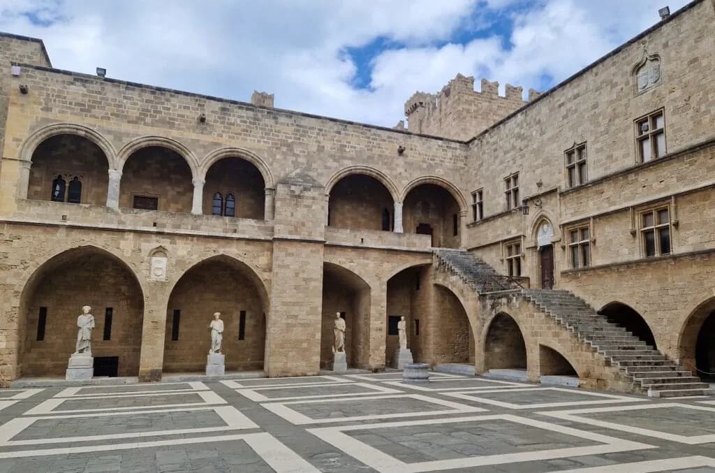 Inner courtyard of the Palace of the Grand Master