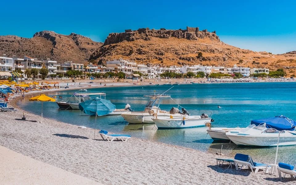 Lindos village rooftops