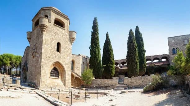 Stone monastery of Filerimos on Filerimos Hill, Rhodes