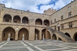 Inner courtyard of the Palace of the Grand Master